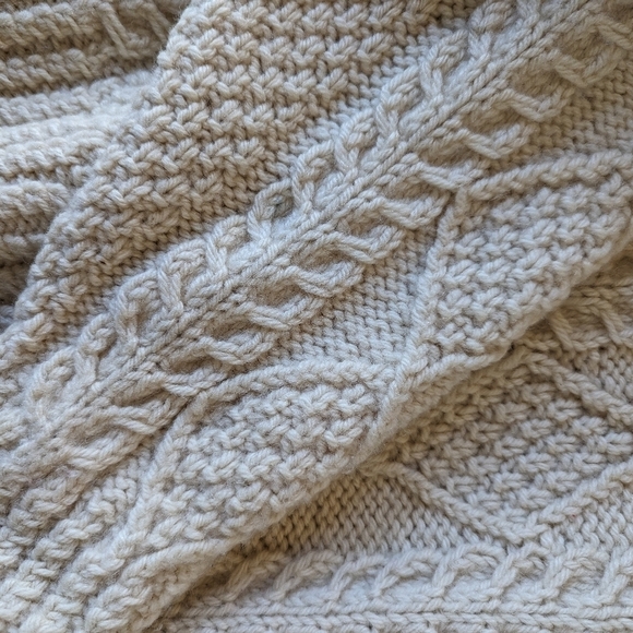 The Scotch House fisherman off white wool vintage sweater sz 40 EU - Picture 6 of 12